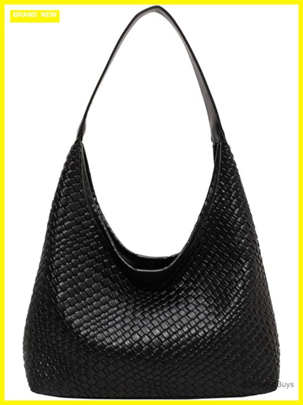 Large Capacity Woven Hobo Tote Crossbody Shoulder Bag